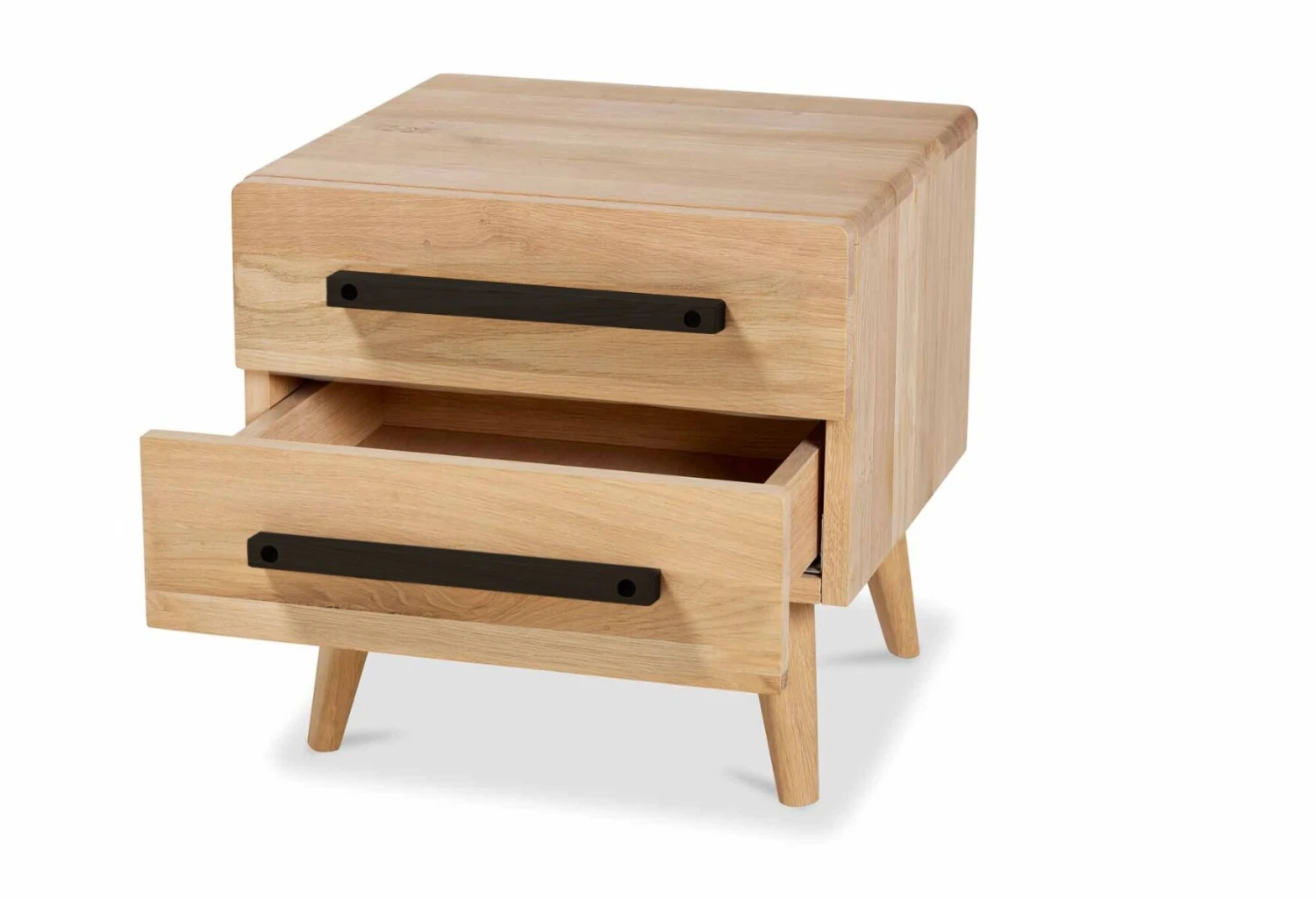 Nachttisch Balance Curve Mit Schwarzen Holzgriffen – Bild 2